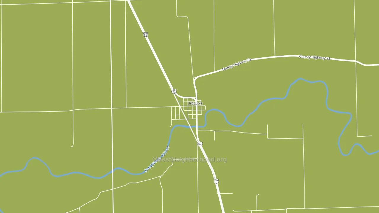 60945, IL block-group voter-turnout map