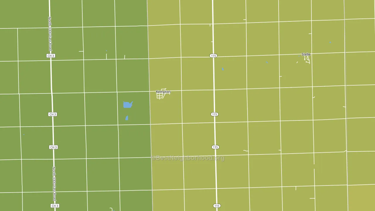 60946, IL block-group voter-turnout map