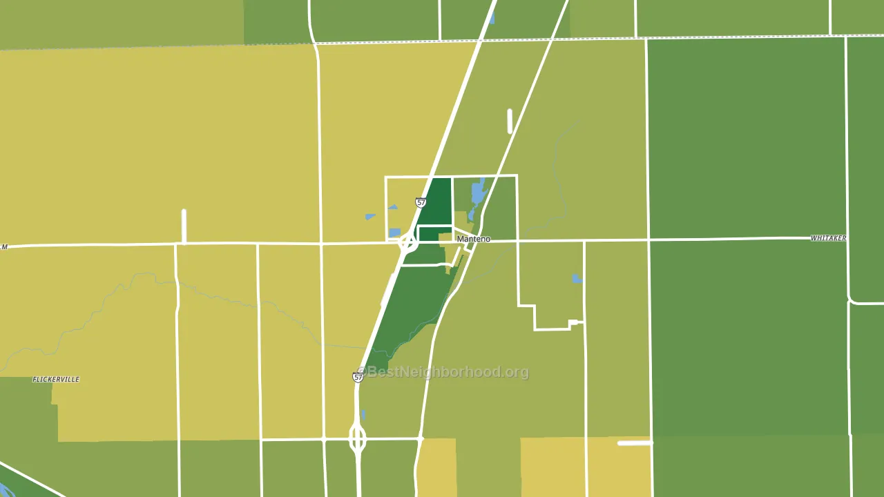 60950, IL block-group voter-turnout map