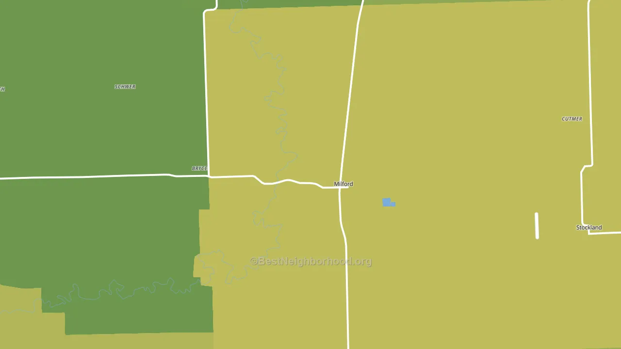 60953, IL block-group voter-turnout map
