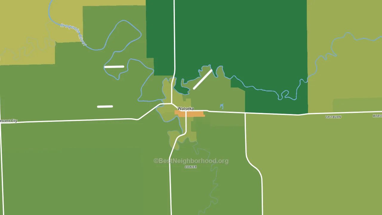 60970, IL block-group voter-turnout map
