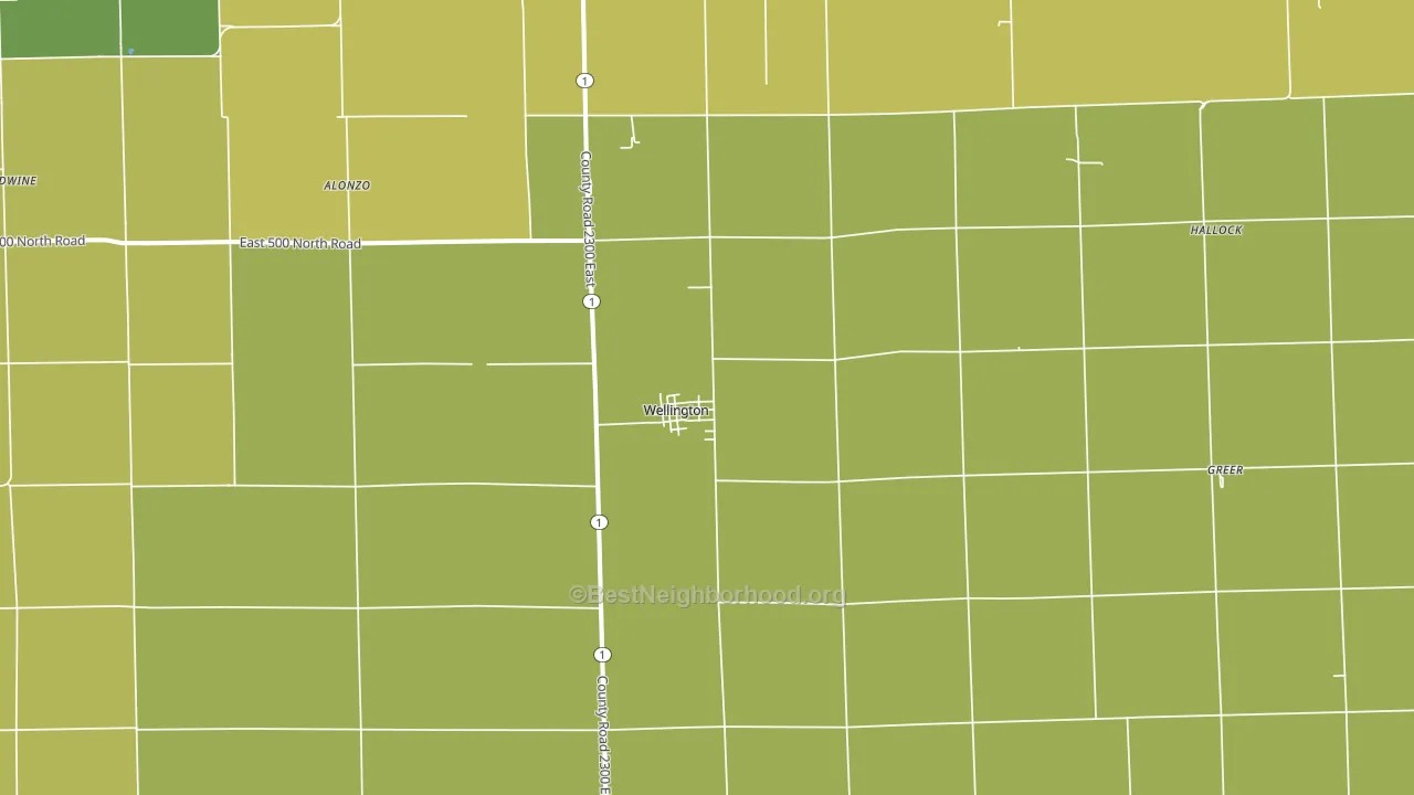 60973, IL block-group voter-turnout map