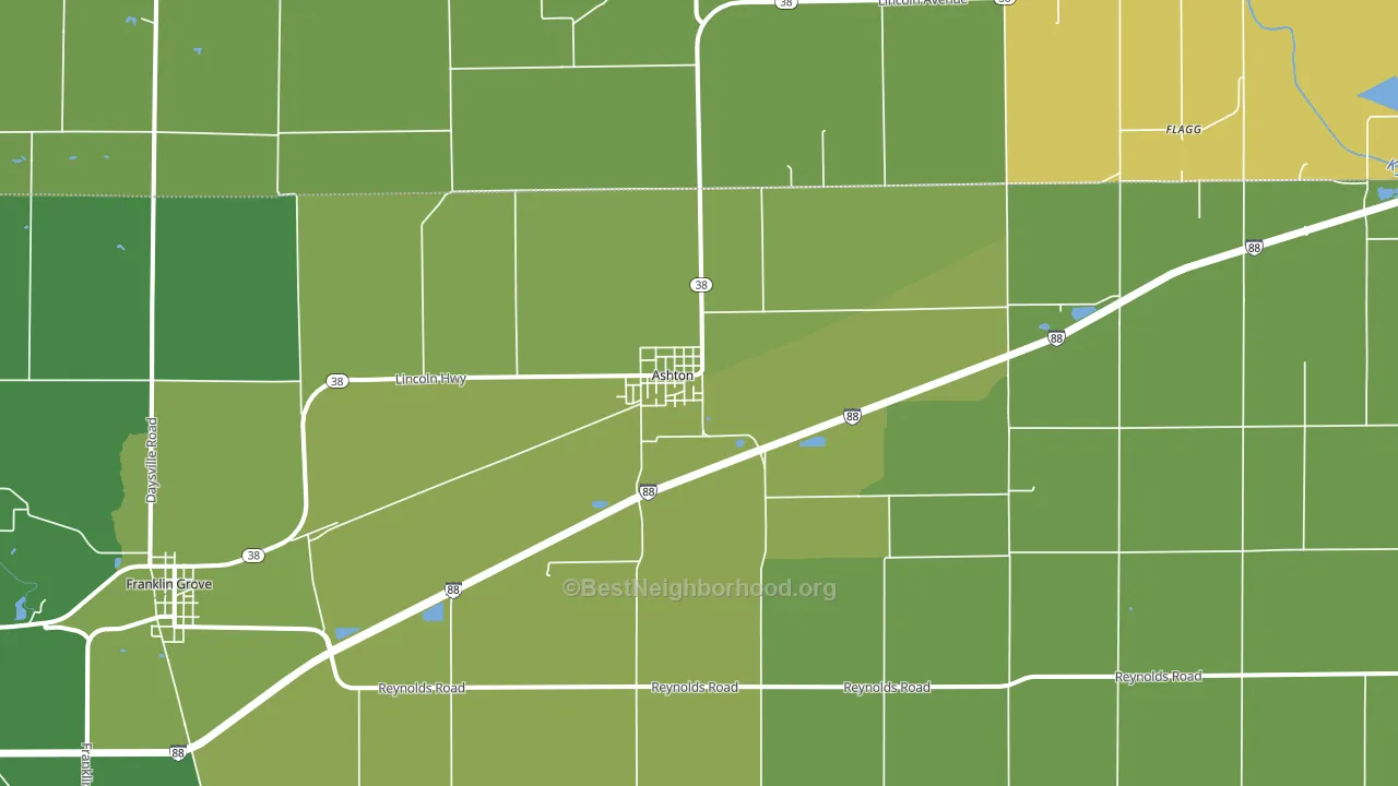 61006, IL block-group voter-turnout map