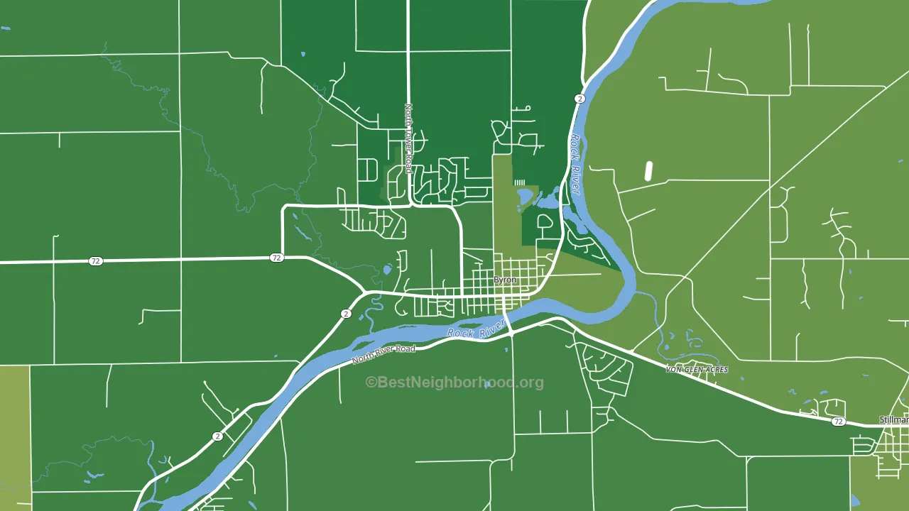 61010, IL block-group voter-turnout map