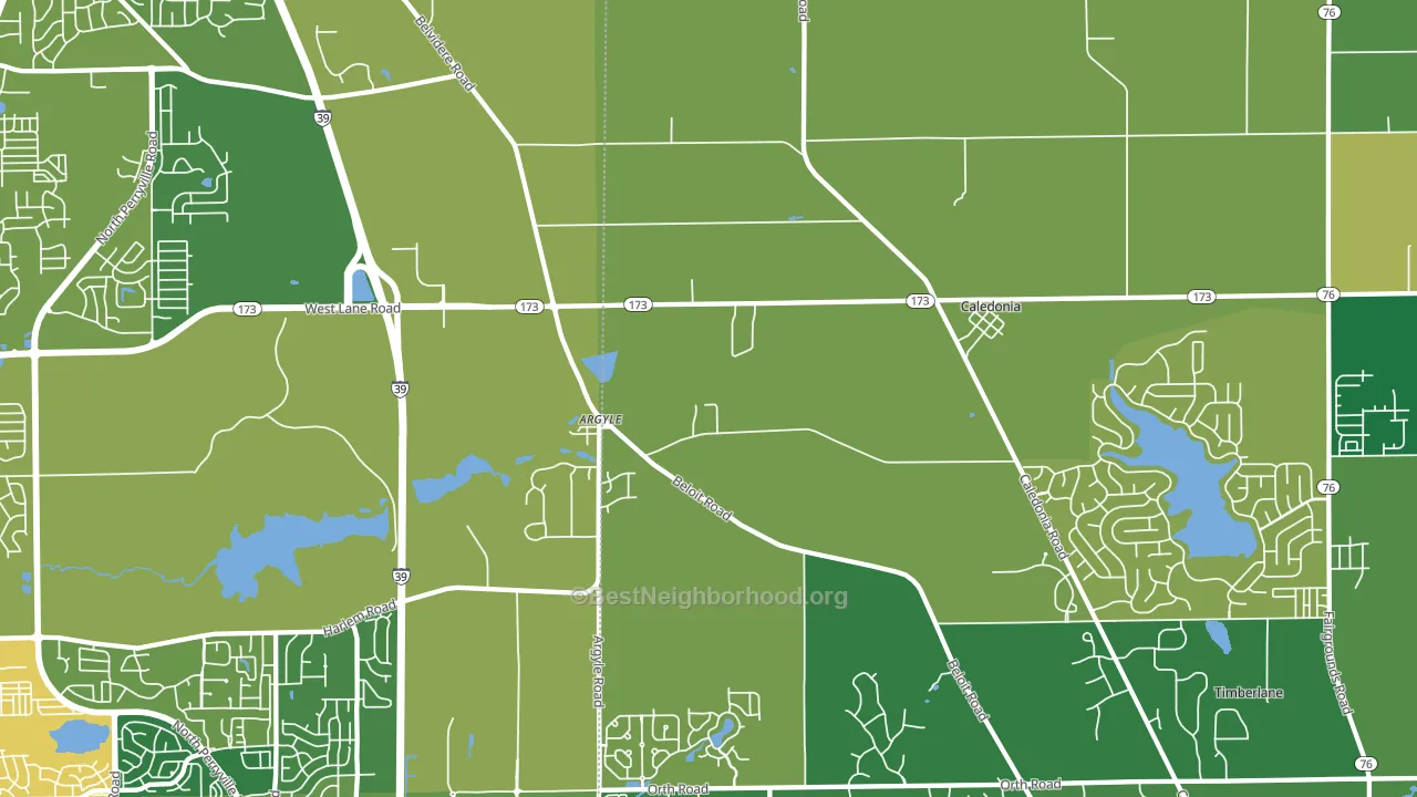 61011, IL block-group voter-turnout map