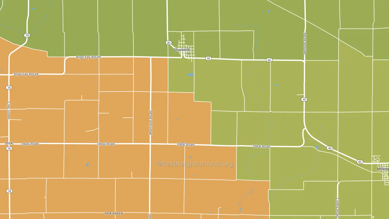 61014, IL block-group voter-turnout map