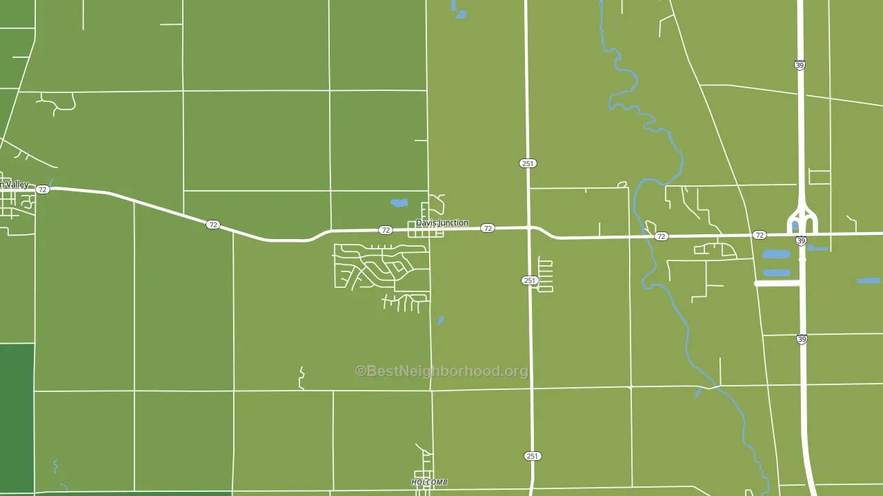 61020, IL block-group voter-turnout map