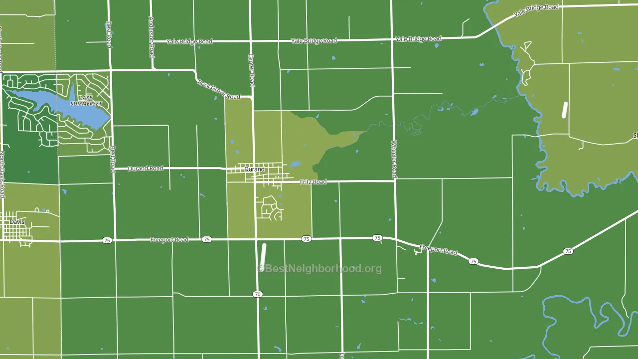 61024, IL block-group voter-turnout map