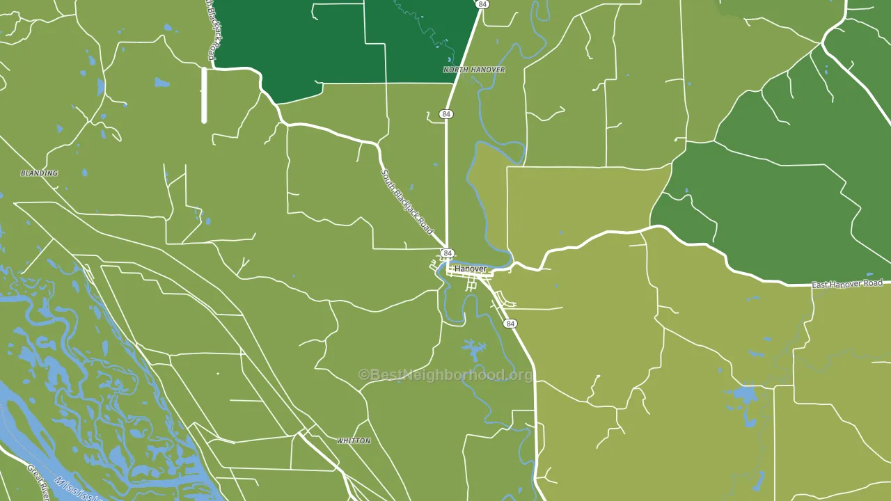 61041, IL block-group voter-turnout map