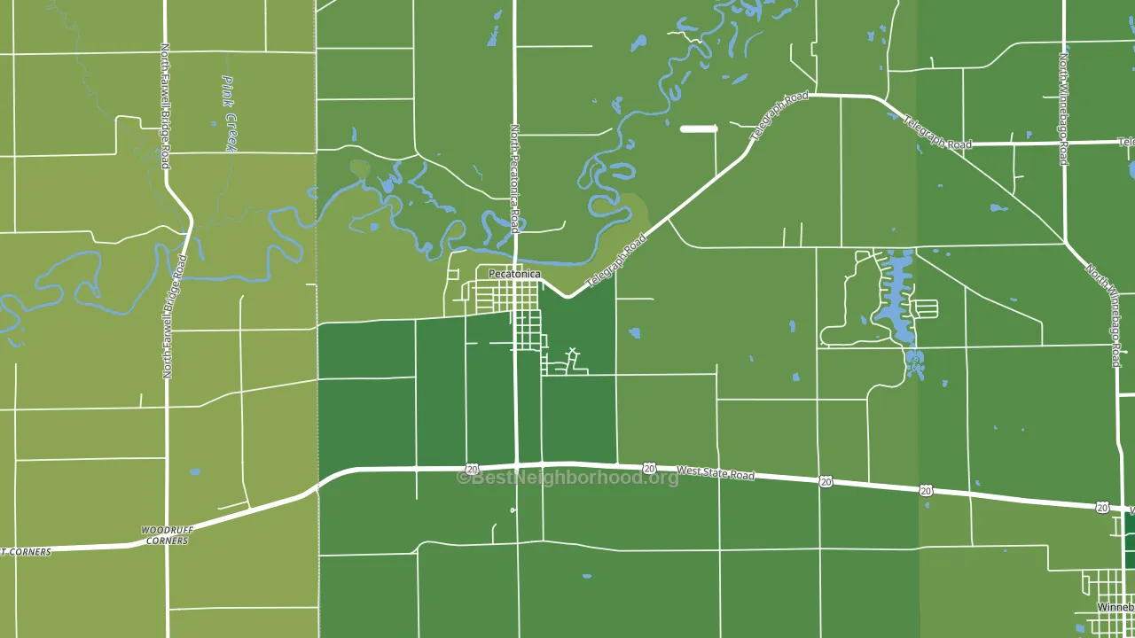 61063, IL block-group voter-turnout map