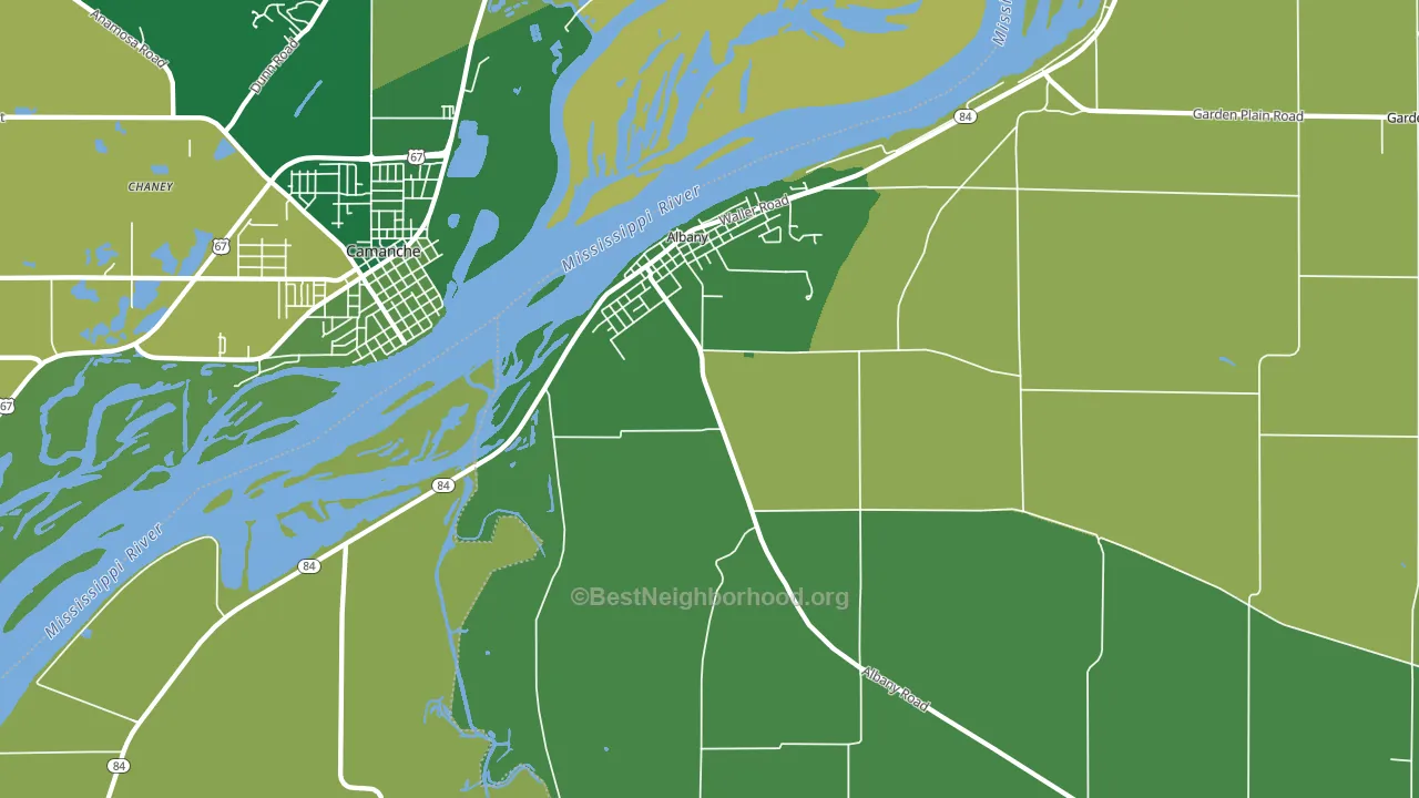 61230, IL block-group voter-turnout map