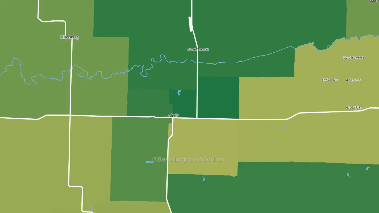 61231, IL block-group voter-turnout map