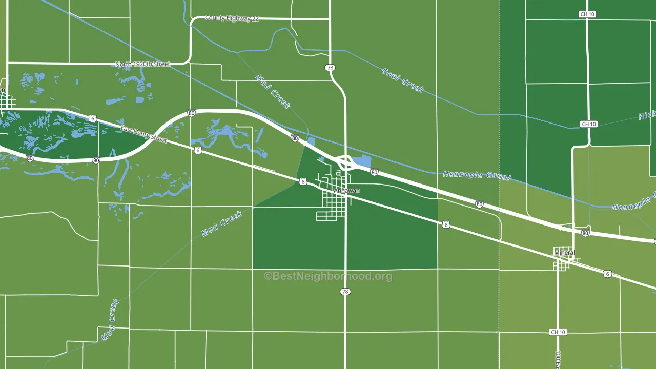 61234, IL block-group voter-turnout map