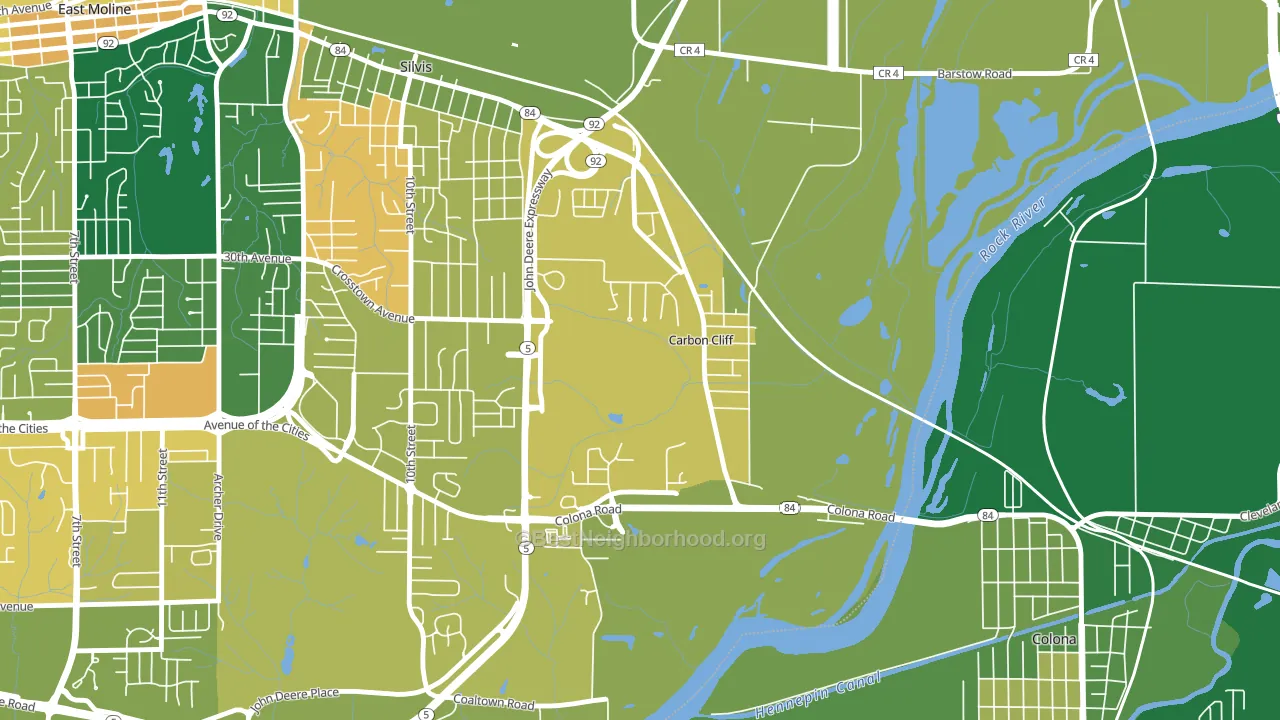 61239, IL block-group voter-turnout map
