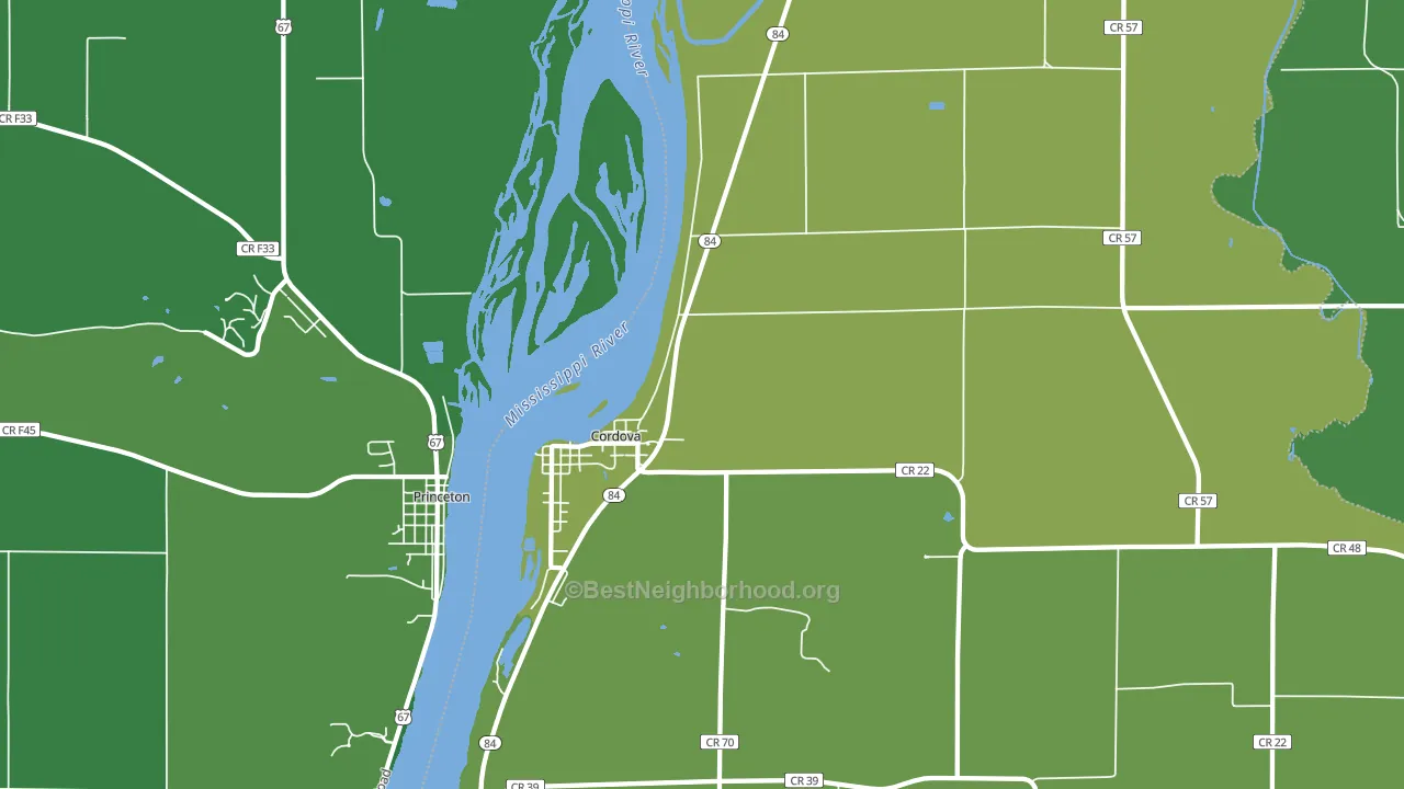61242, IL block-group voter-turnout map