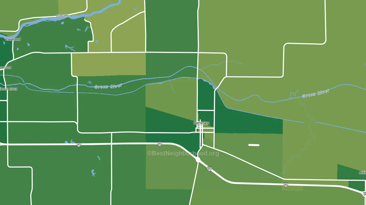 61254, IL block-group voter-turnout map