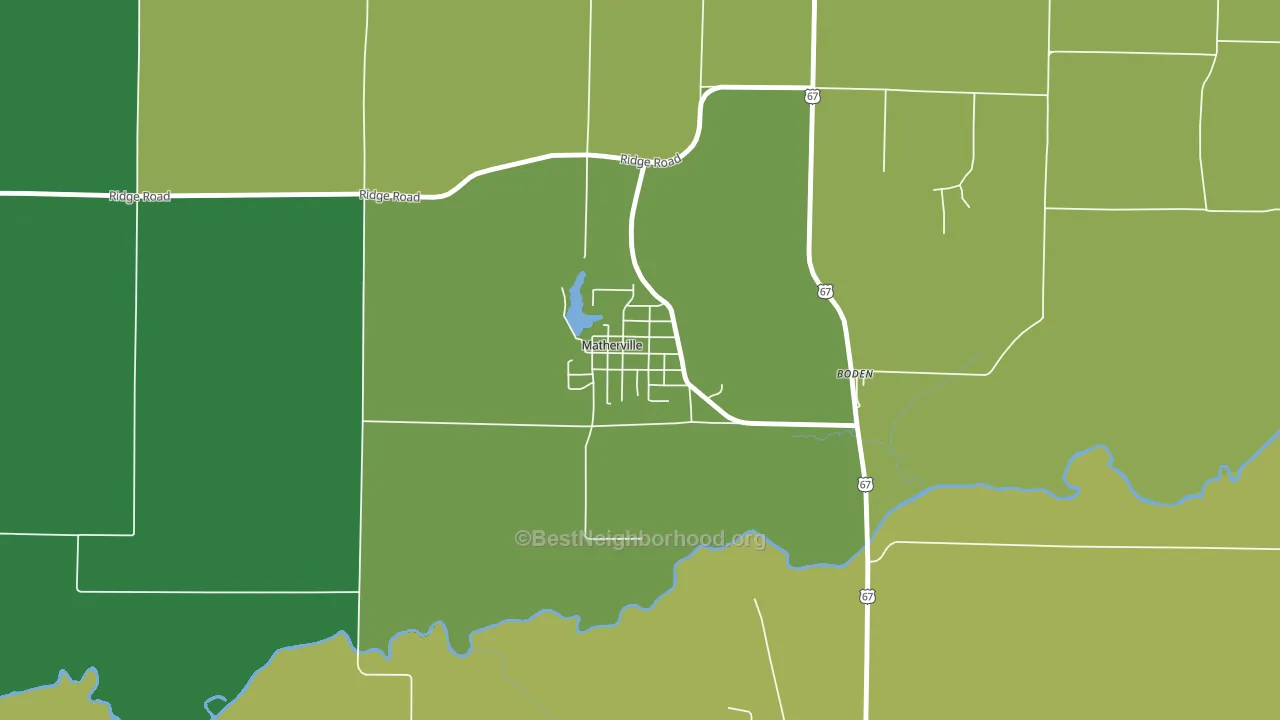 61263, IL block-group voter-turnout map