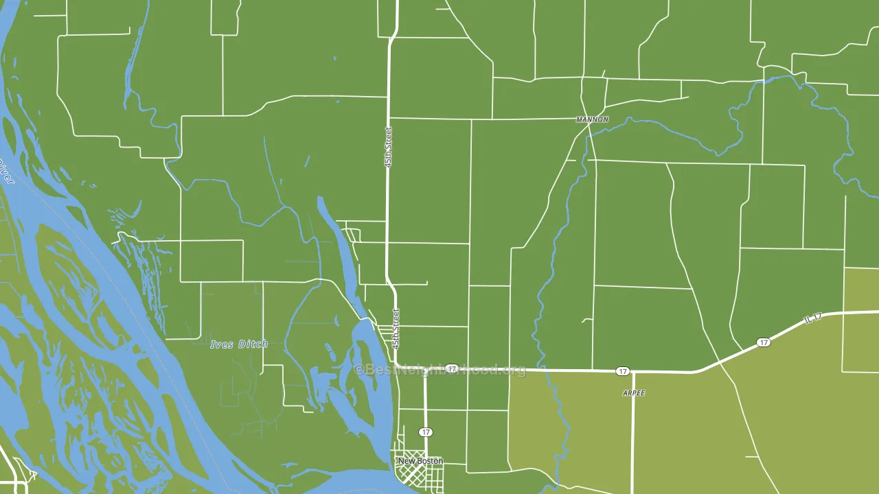 61272, IL block-group voter-turnout map