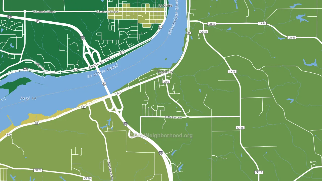 61278, IL block-group voter-turnout map