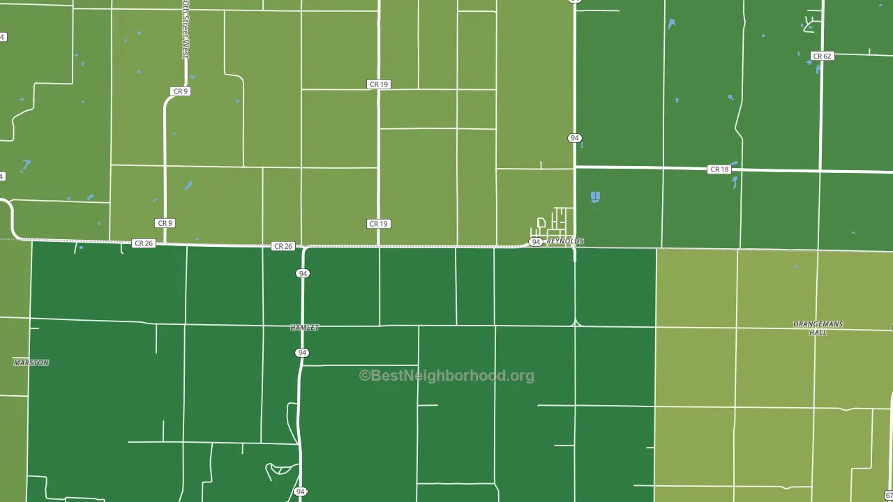 61279, IL block-group voter-turnout map