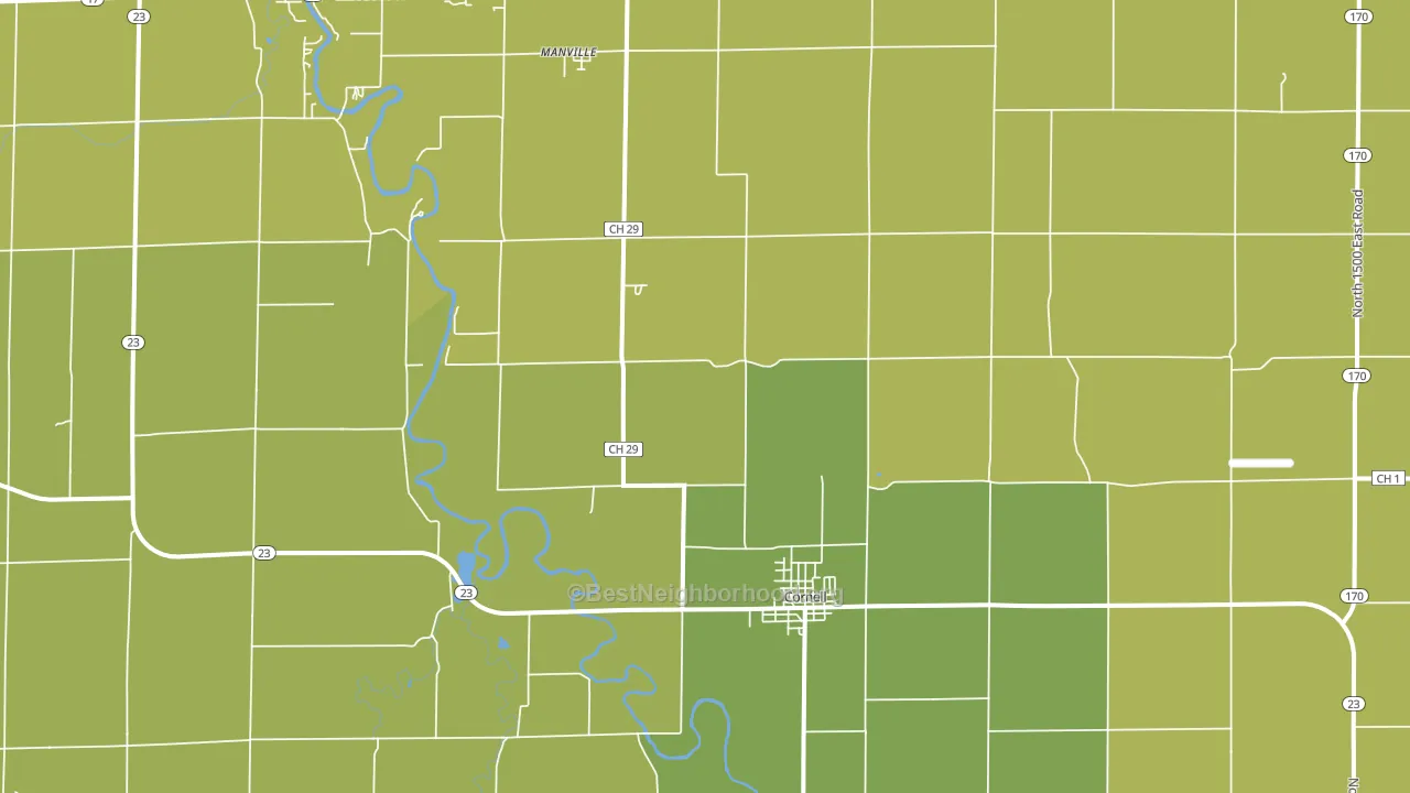 61319, IL block-group voter-turnout map