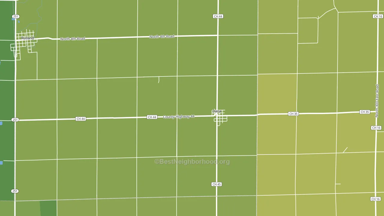 61321, IL block-group voter-turnout map