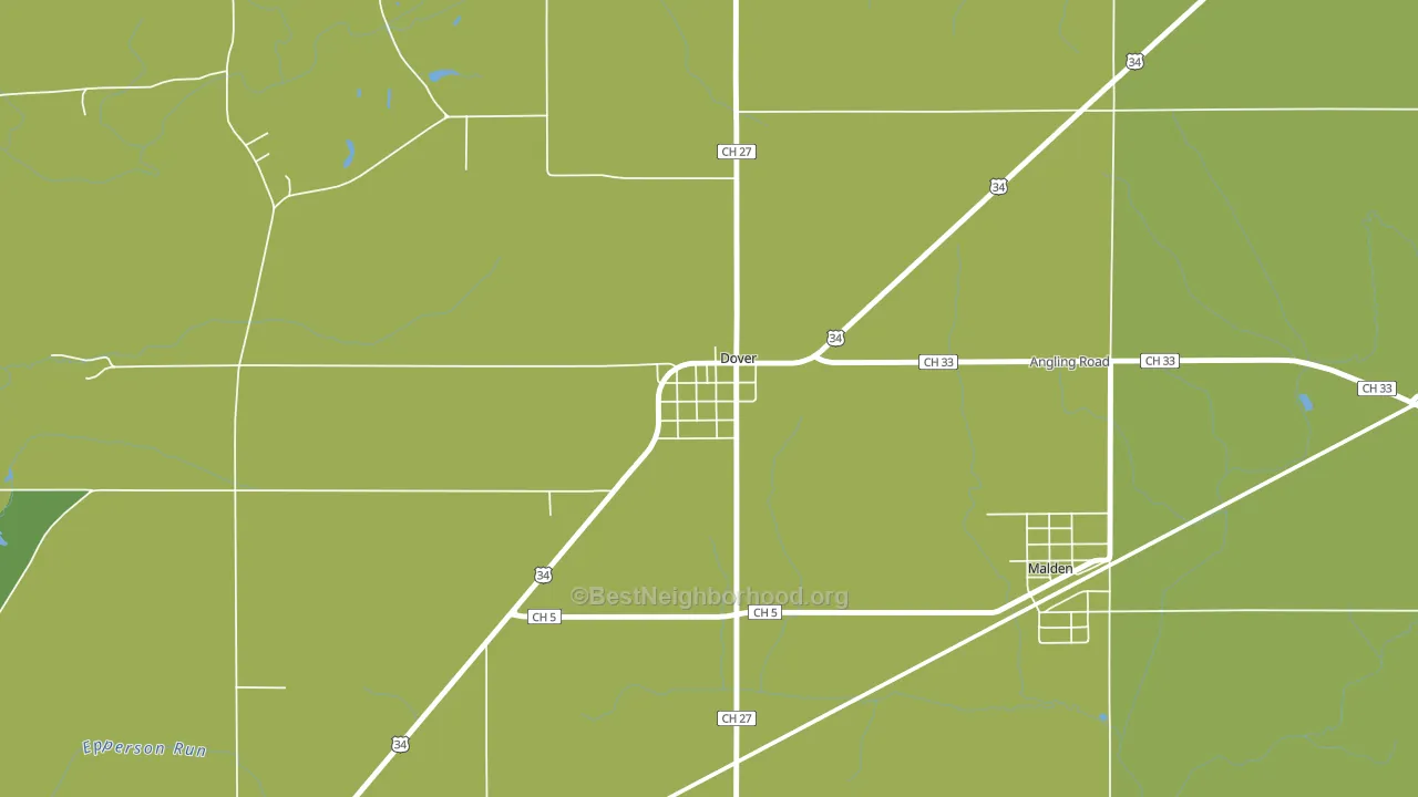 61323, IL block-group voter-turnout map