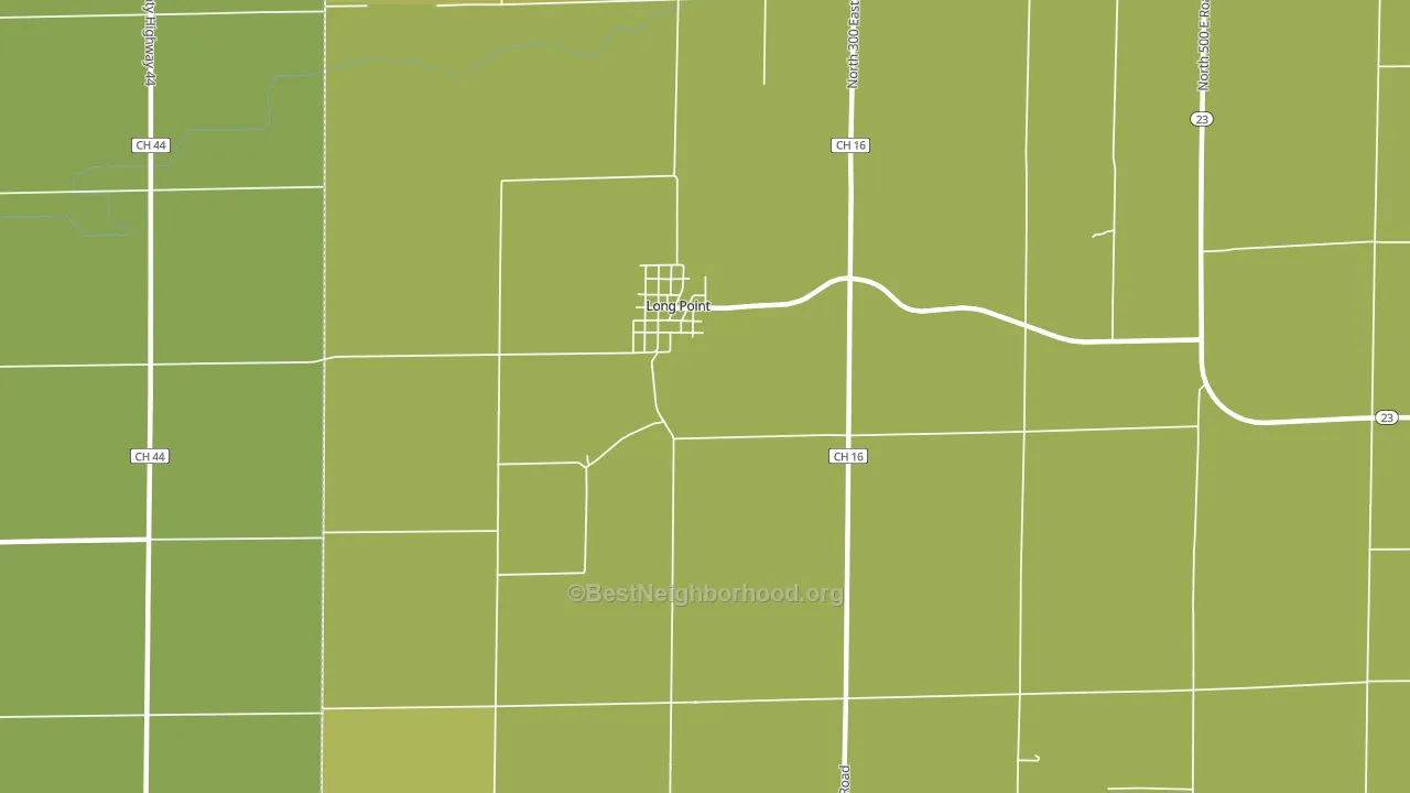 61333, IL block-group voter-turnout map
