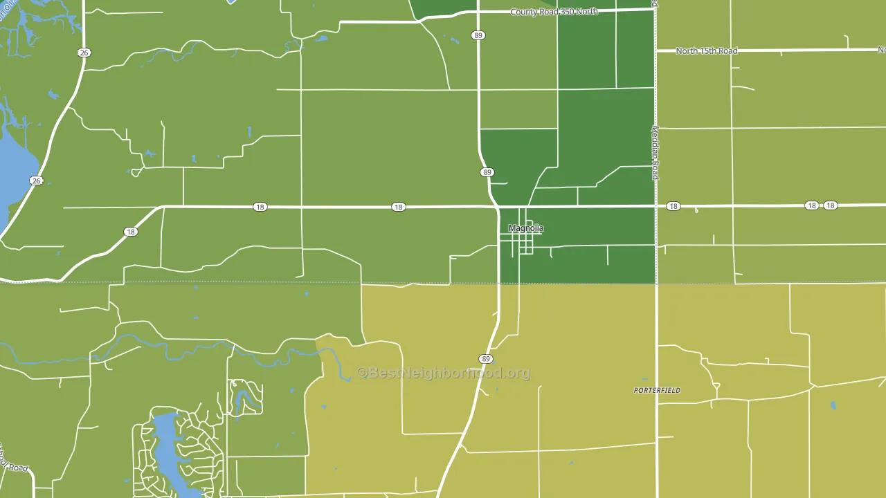 61336, IL block-group voter-turnout map