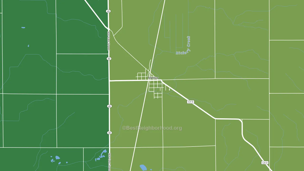 61338, IL block-group voter-turnout map