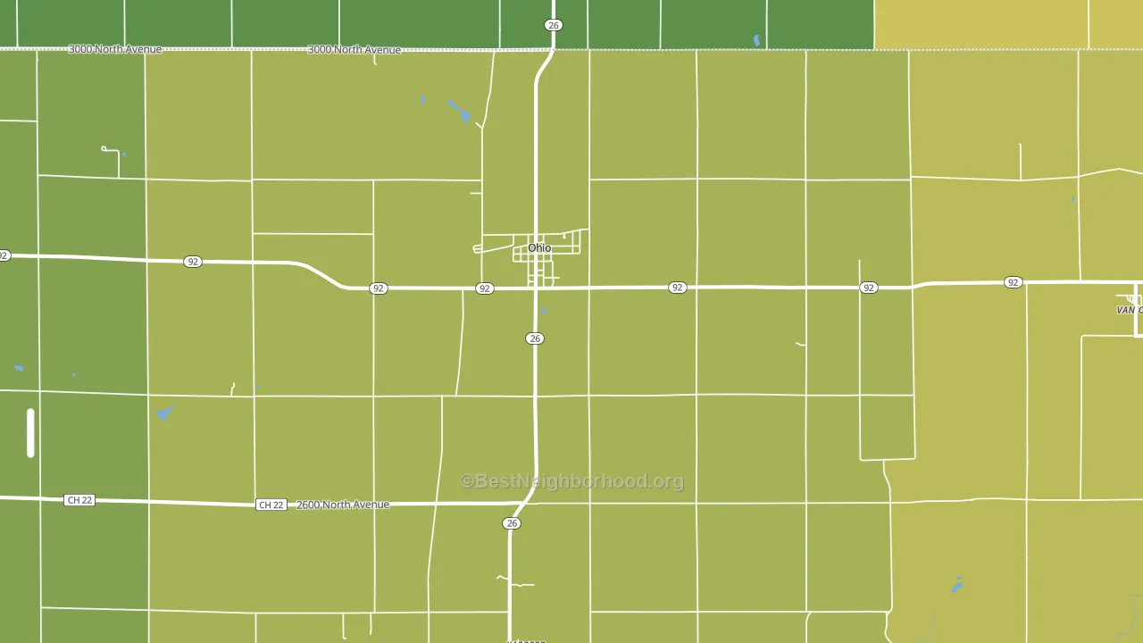61349, IL block-group voter-turnout map