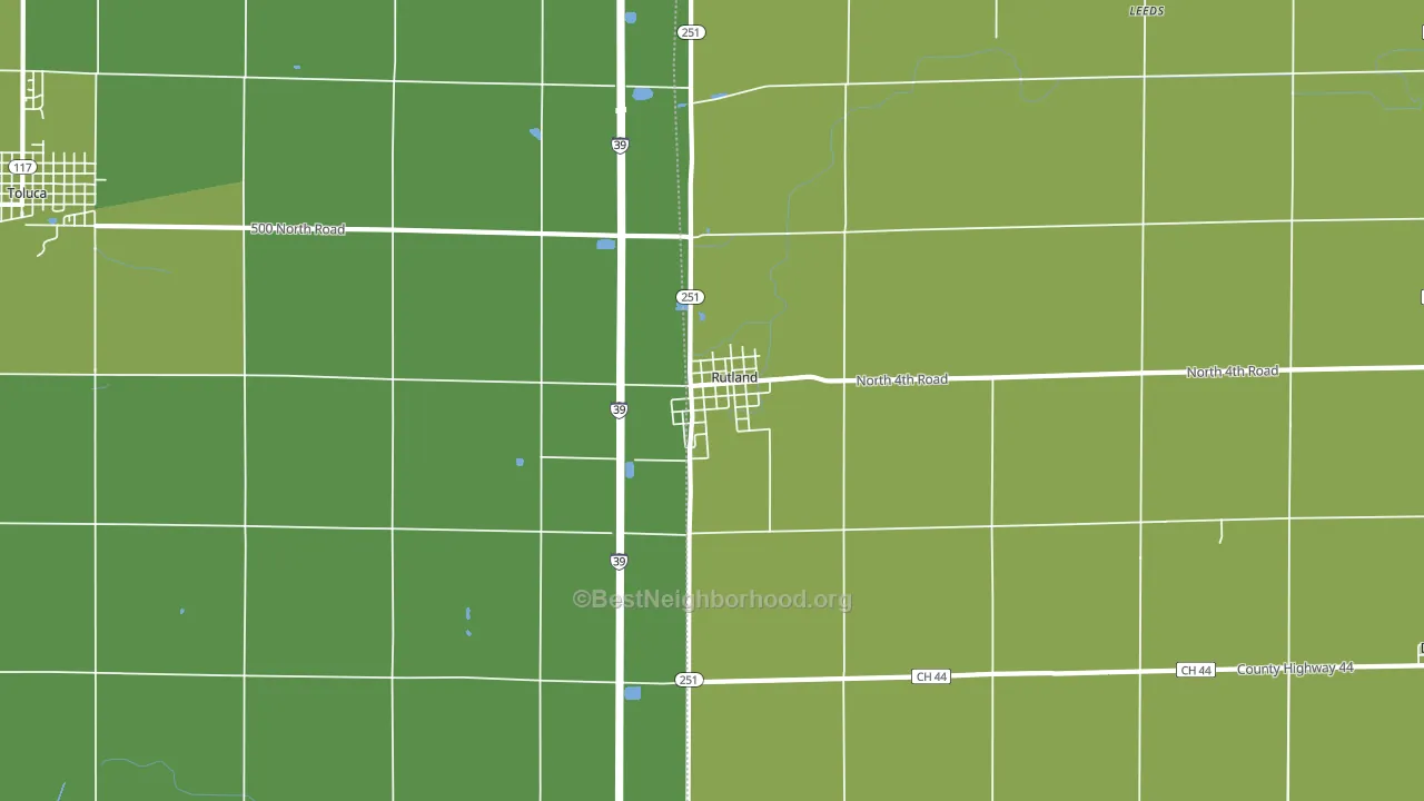 61358, IL block-group voter-turnout map