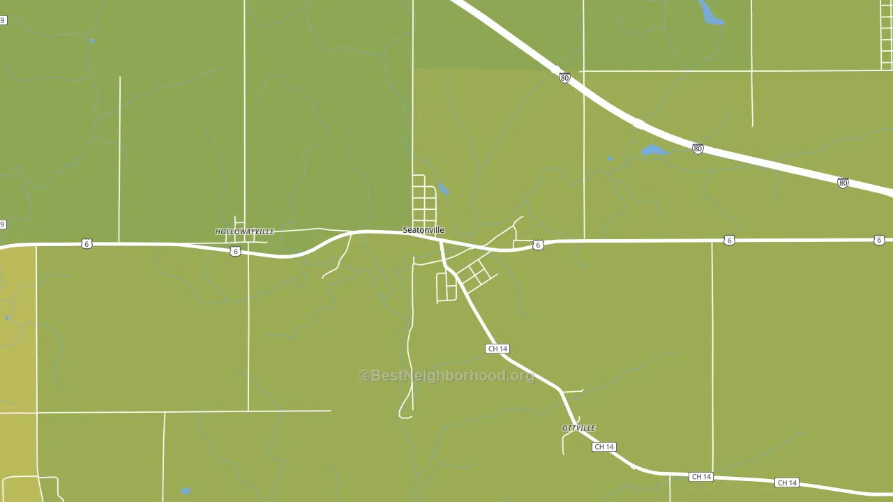 61359, IL block-group voter-turnout map