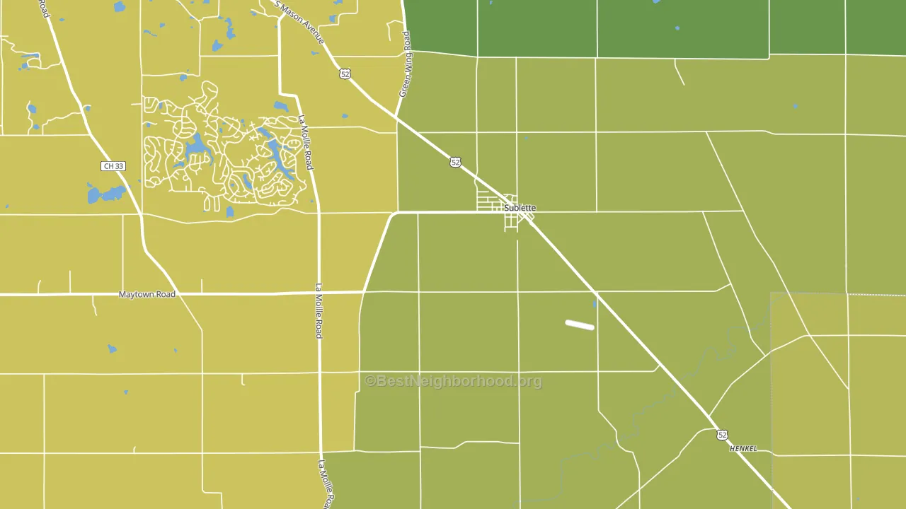 61367, IL block-group voter-turnout map