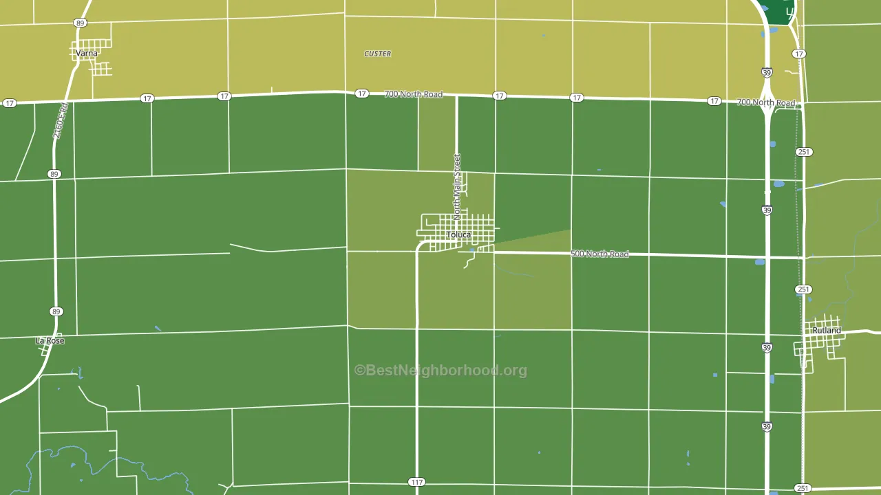 61369, IL block-group voter-turnout map