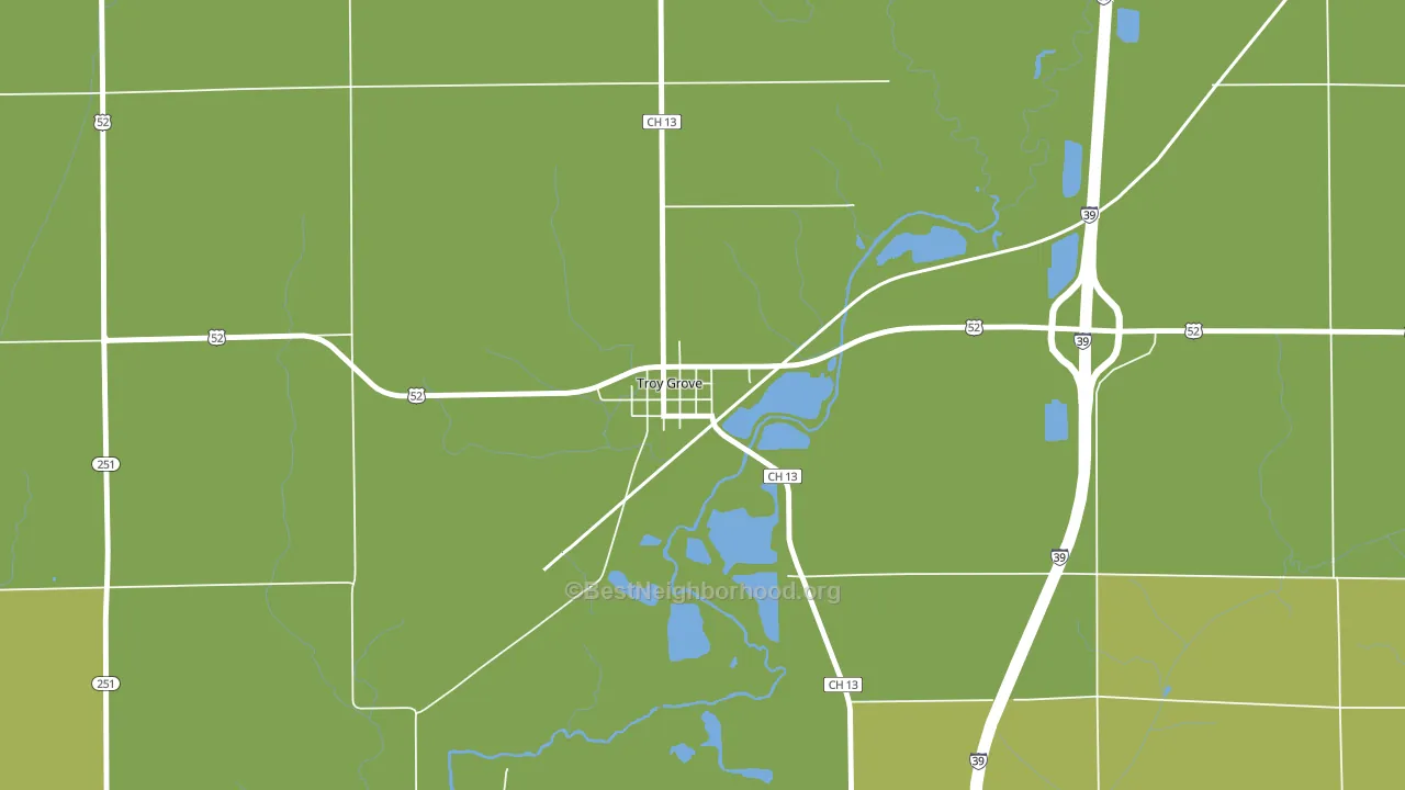 61372, IL block-group voter-turnout map