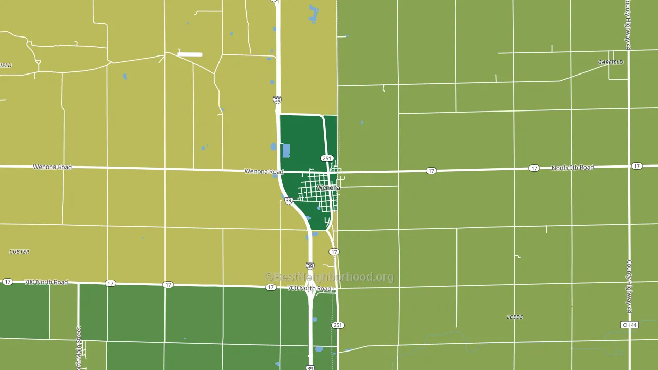 61377, IL block-group voter-turnout map
