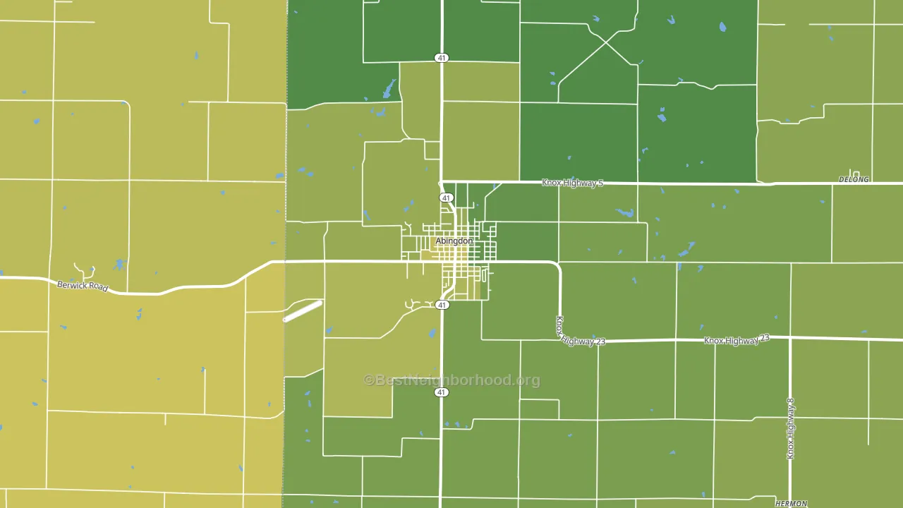 61410, IL block-group voter-turnout map