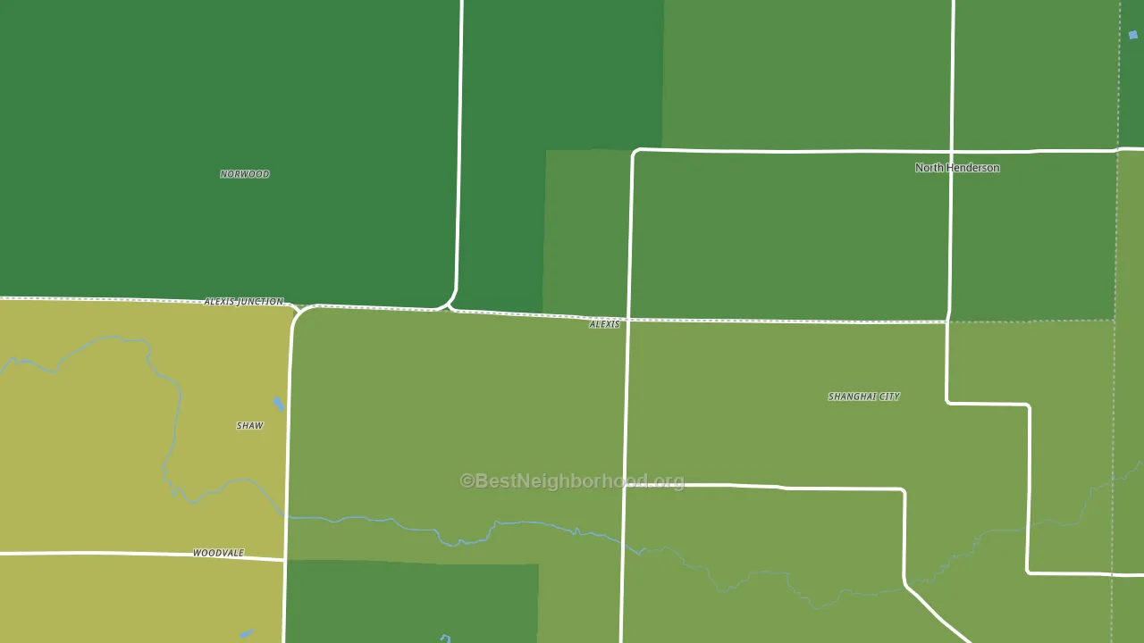 61412, IL block-group voter-turnout map