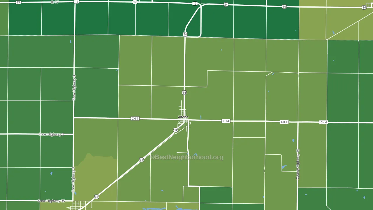 61414, IL block-group voter-turnout map