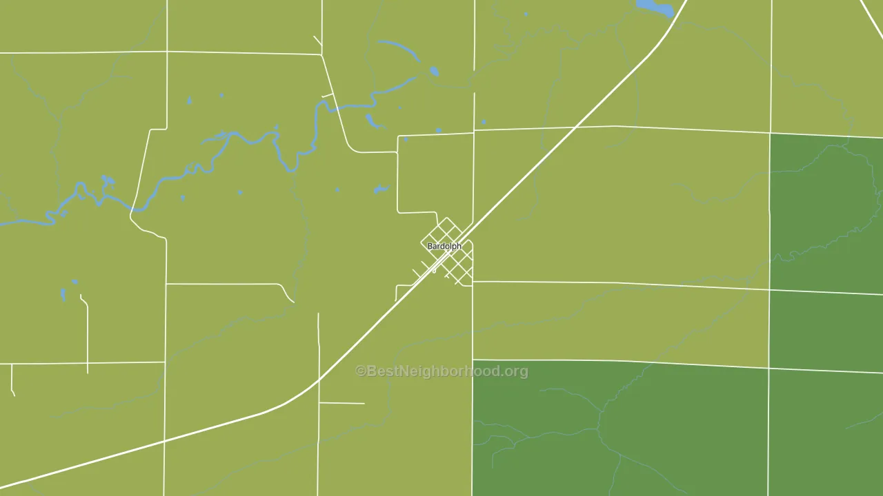 61416, IL block-group voter-turnout map