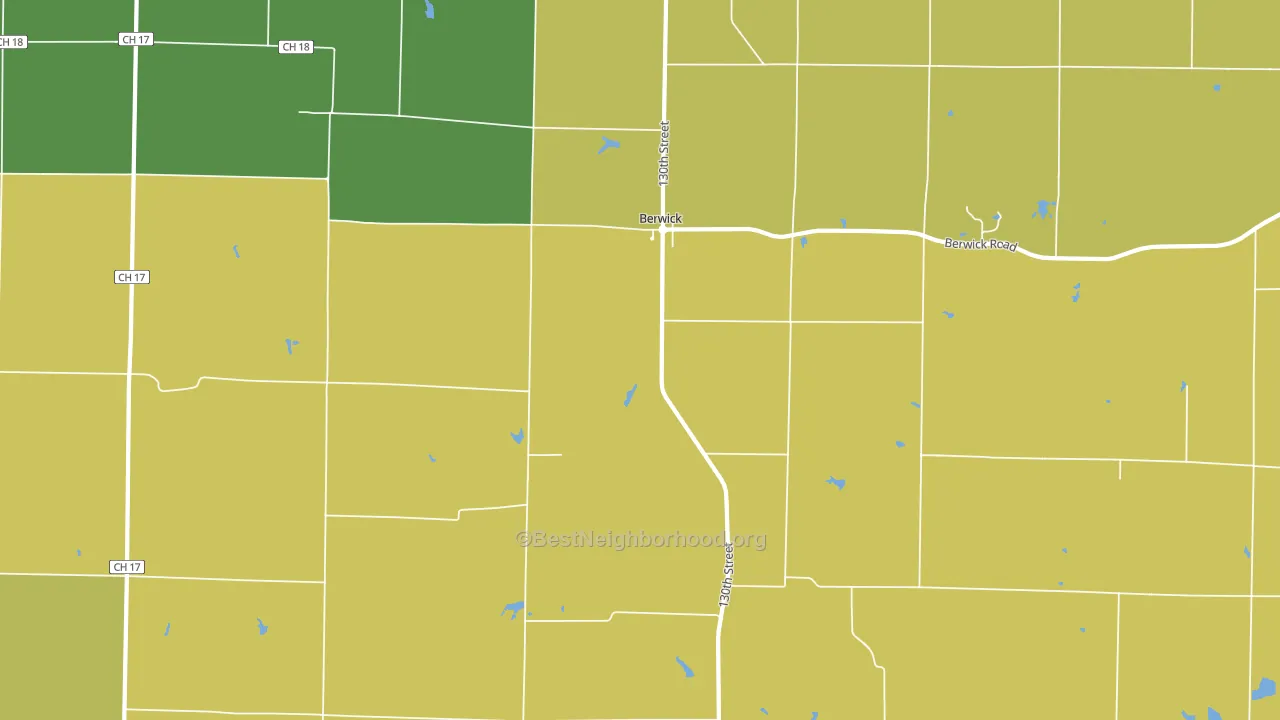 61417, IL block-group voter-turnout map