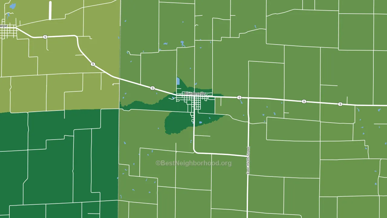 61420, IL block-group voter-turnout map