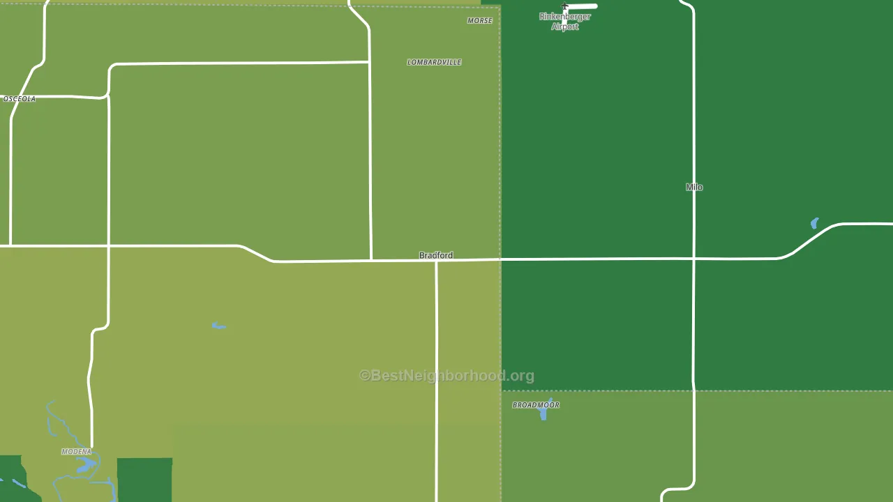61421, IL block-group voter-turnout map