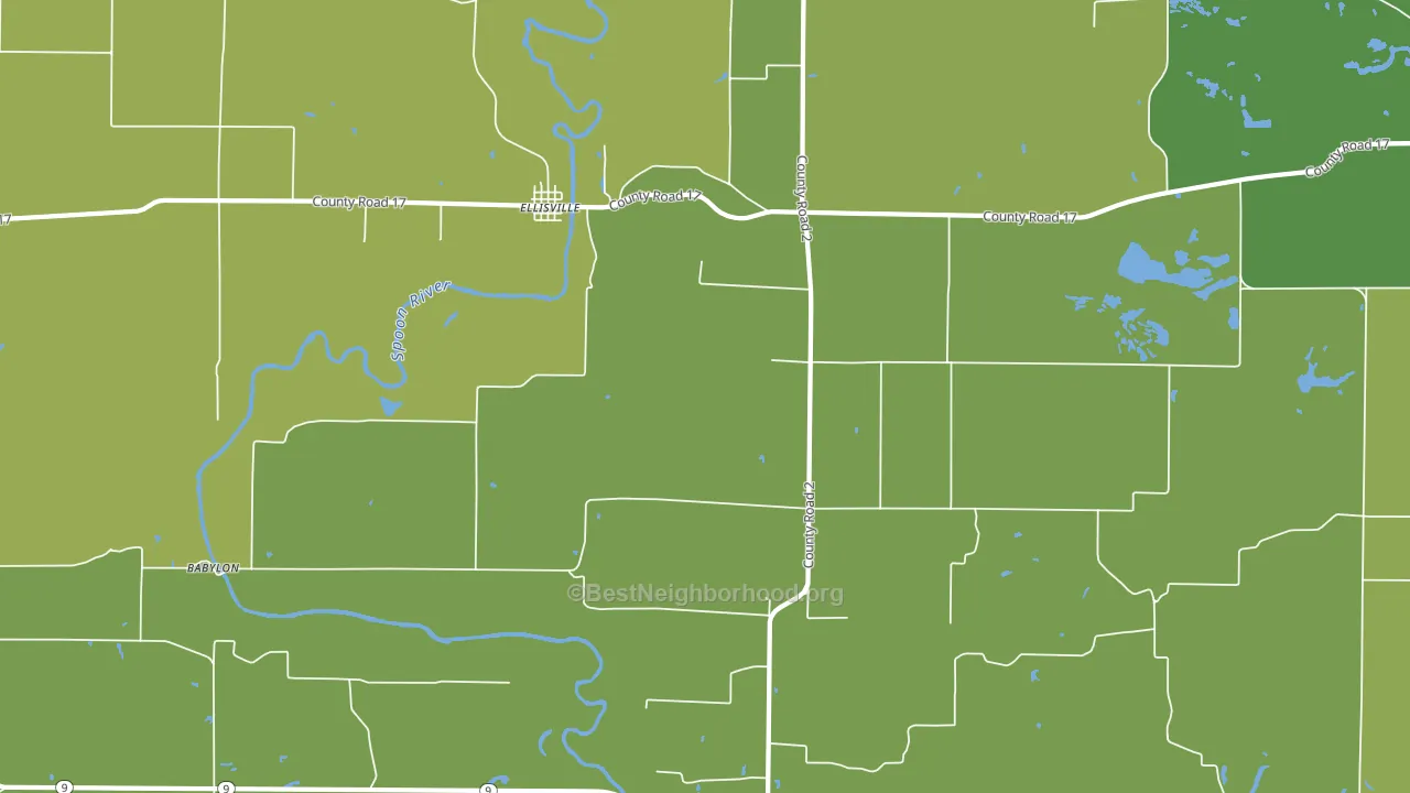 61431, IL block-group voter-turnout map
