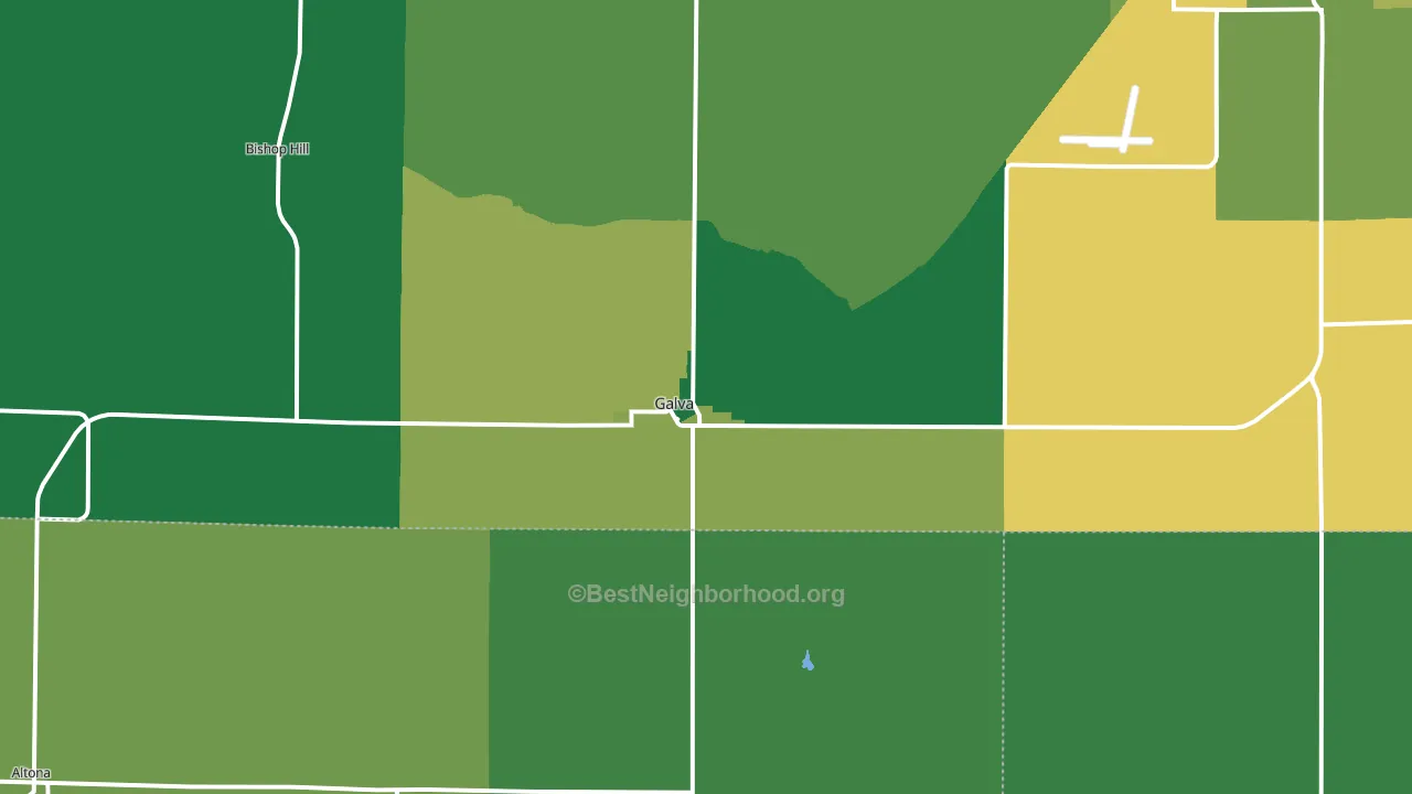 61434, IL block-group voter-turnout map