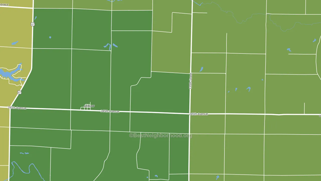 61435, IL block-group voter-turnout map