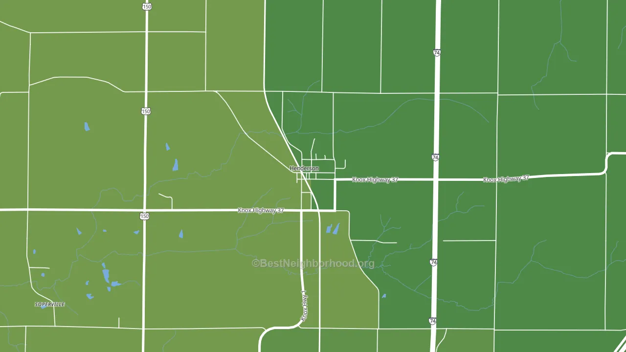 61439, IL block-group voter-turnout map