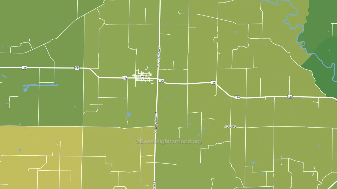 61441, IL block-group voter-turnout map