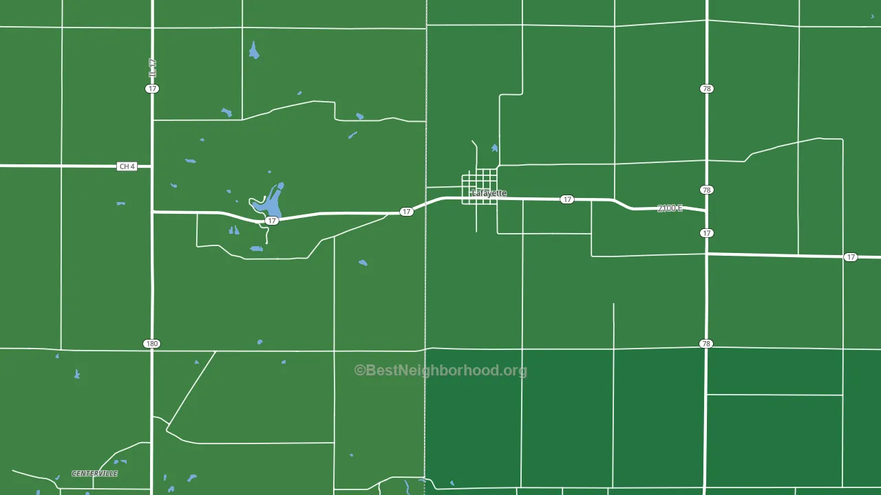 61449, IL block-group voter-turnout map
